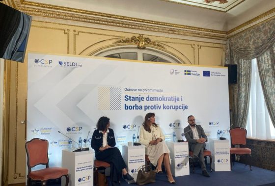 Konferencija Centra savremene politike „Osnove na prvom mestu: Stanje demokratije i borba protiv korupcije u Srbiji“ održana u Beogradu